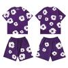 3D Foam-printed Short-sleeved Set, American-style Casual Sportswear for Couples