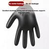 100PCS Black Nitrile Disposable Gloves Powder Latex Free for Kitchen Salon Tattoo Hair Dye Work Food Handling Cleaning Scrubbing