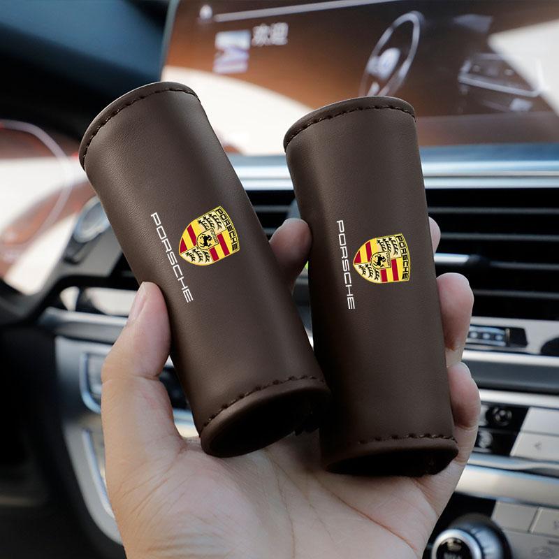 Car Interior Handle Protection Cover Roof Pull Gloves For Porsche 911 718 Taycan Panamera Cayenne Macan Boxster Cayman Pajun 918