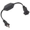 Power Extension Cord with On Off    AC 2 Prong Male Female Power Cable for 1‑15P Male to 1‑15R Female Plug