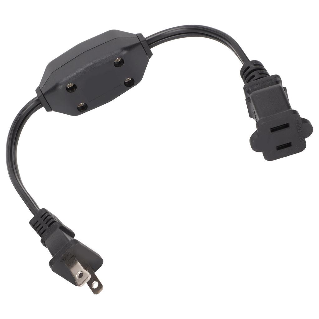 Power Extension Cord with On Off Switch  AC 2 Prong Male Female Power Cable for 1‑15P Male to 1‑15R