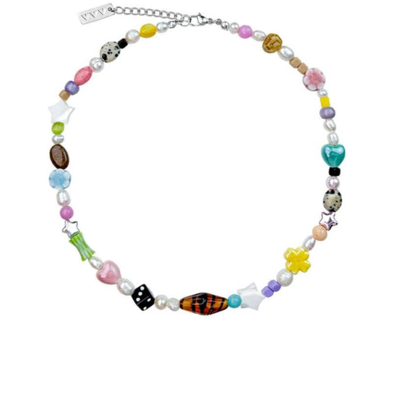 VVV Custard Mix Pearl Bead Necklace