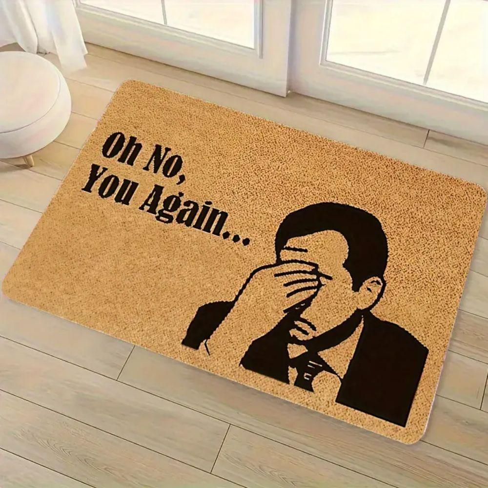 

American-Style Fun Velvet Floor Mats for Living Room, Bedroom and Kitchen, Entrance Welcoming Mat, Home Decoration 40x60cm 16x24inch