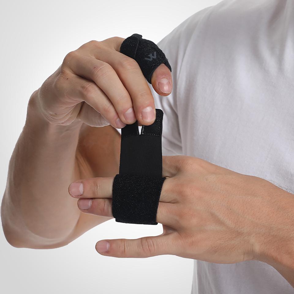 Sports Finger Guard Extended Binding Strap for Pressure Regulation Stable Support Basketball Volleyball Baseball Gym