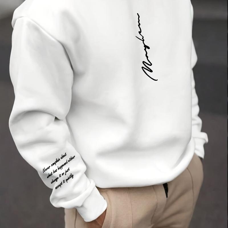 

Men s Crew Neck Sweatshirt, Cozy Soft XXL чорний