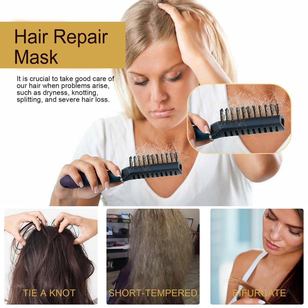 Hoegoa Hair Repair Mask For Dry Frizzy Split Ends Nourishing Smooth Soft Hair