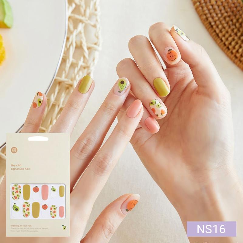 Cute Pastel Nail Stickers 24pcs | Press-On Strips, Bunny, Bear&Star Designs, Easy Peel