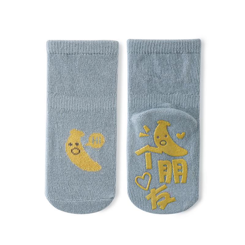 Bawełniane skarpetki antypoślizgowe dla niemowląt i małych dzieci - styl wiosenno-jesienny