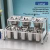 Stainless Steel Desktop Bar Counter Storage Shelf