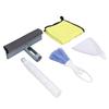 Car Cleaning Kit Multipurpose Portable Automobile Interior Wash Cloth Brush for Seats Windshield