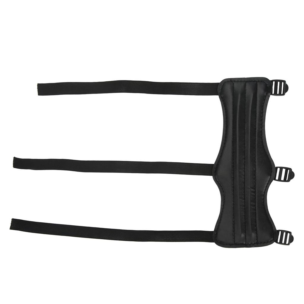 Shooting Arm Protector PU Leather Black Universal Archery Arm Guard for Archery Hall Scenic Spot