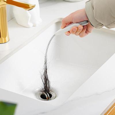 Bathroom & Kitchen Drain Hair Unblocker Tool