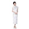 New Chinese long with rotator sleeves, bamboo and hemp cheongsam, spring and summer new slim and thin young girl