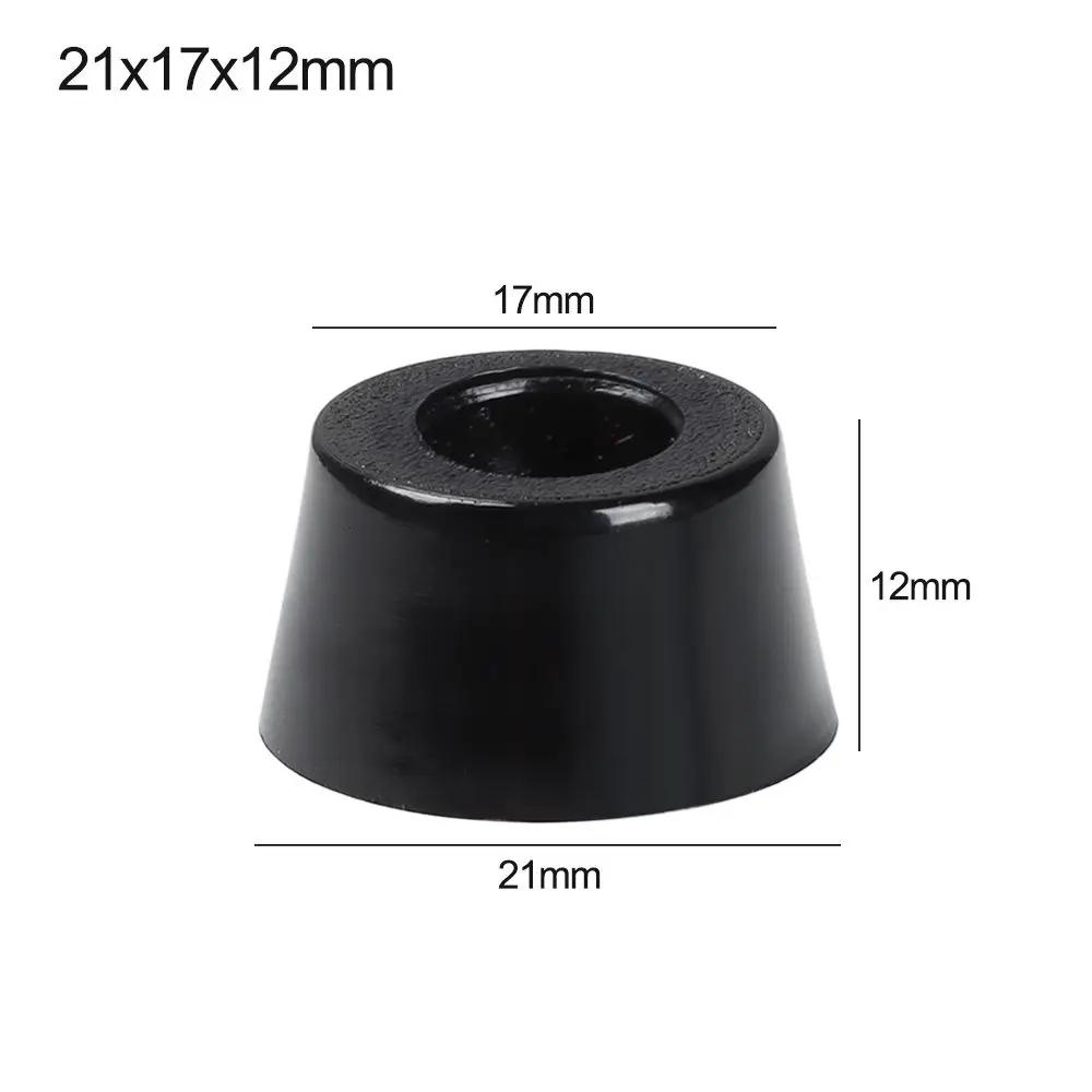 10pcs Anti Slip Furniture Legs Feet Black Speaker Cabinet Bed Table Box Conical Shock Pad Floor Protector Furniture Parts