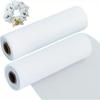 25cm Decorative 2 Rolls White Mesh Ribbbon Rolls Fabric Mesh For Mesh Wreath Supplies Front Door Wreath Crafts Tree Decor