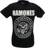 Unisexs Black Official Ramones Presidential Seal Logo T Shirt