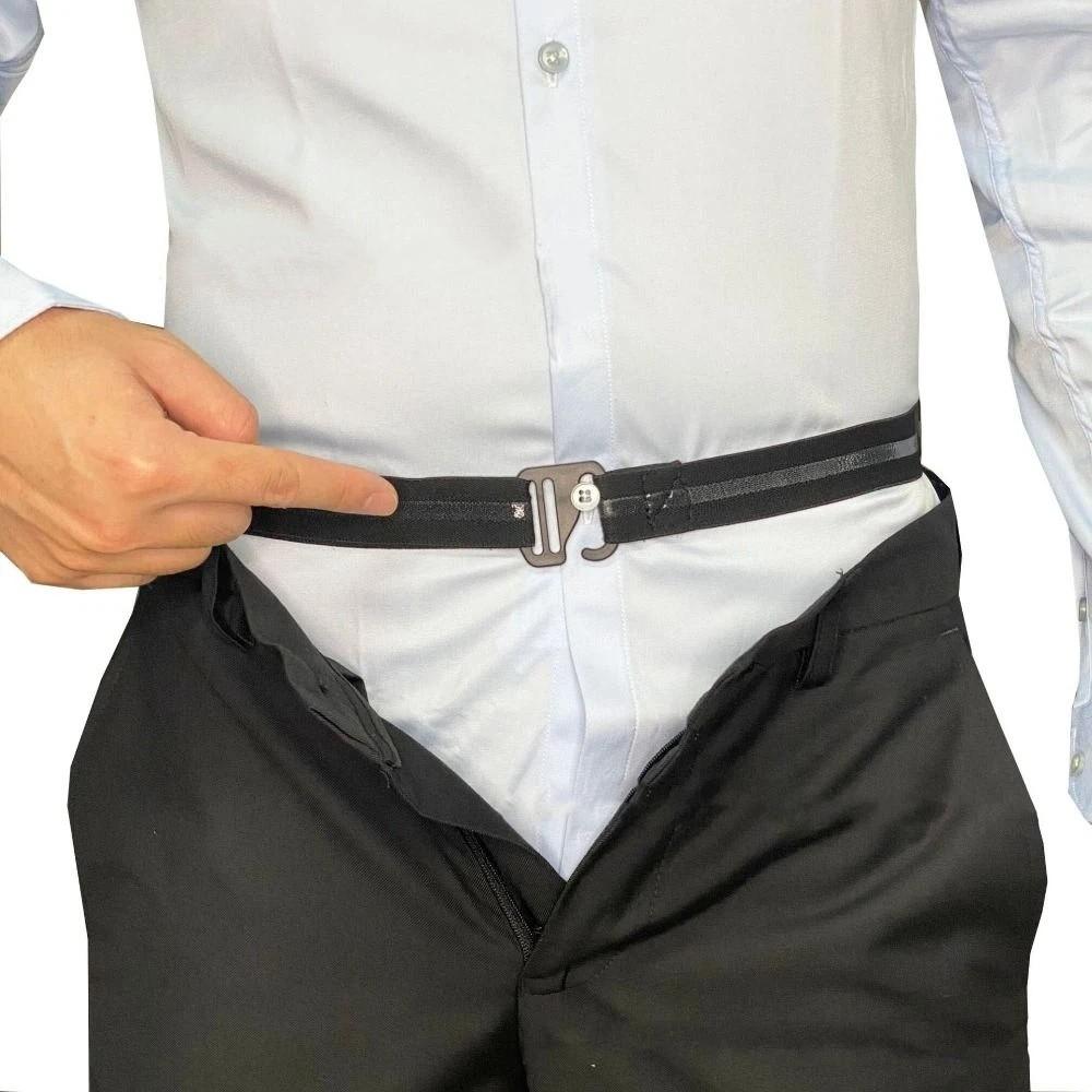 Anti Wrinkle Elastic Waistband Non-slip Shirt Stay Best Belt Simple Shirt Stay Holder Belt  Male