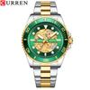 CURREN Fashion Business Men's Watch Quartz Waterproof Night Light Unique Rotating Bezel Luxury Watches