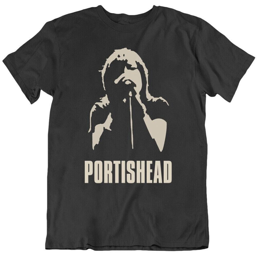 Portishead Live tour Hip Hop Music Shirt Classic Black Unisex T-Shirt L
