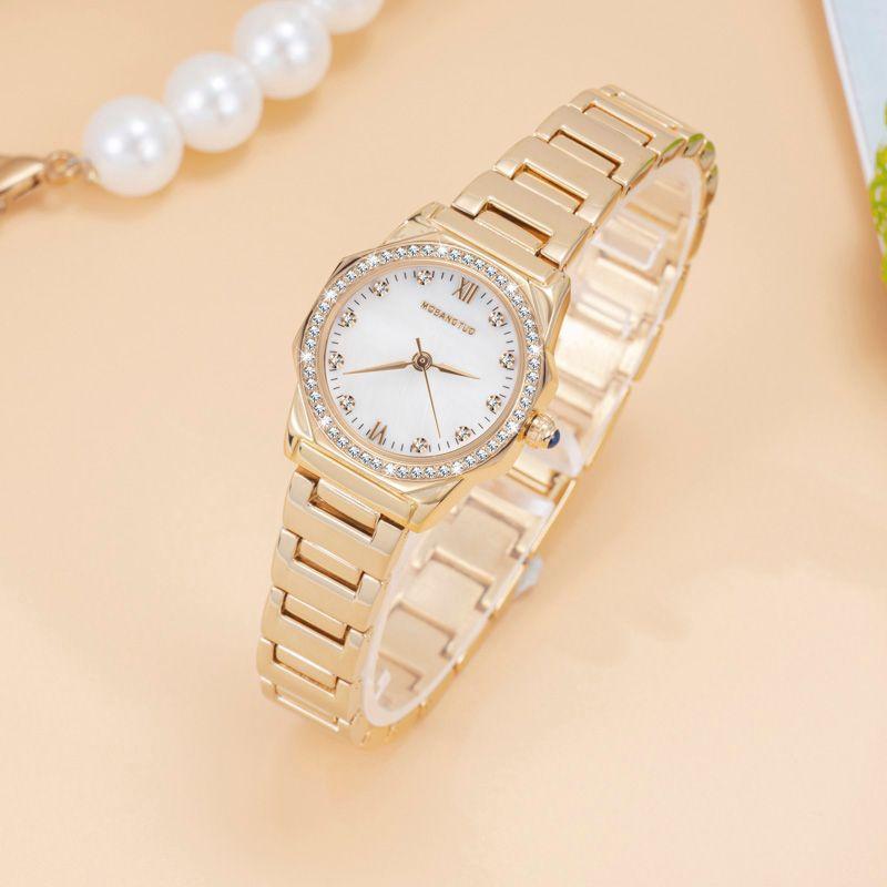 Diamond Fritillary Ladies Watch Fashion Exquisite Octagonal Waterproof Steel Belt Quartz Watch