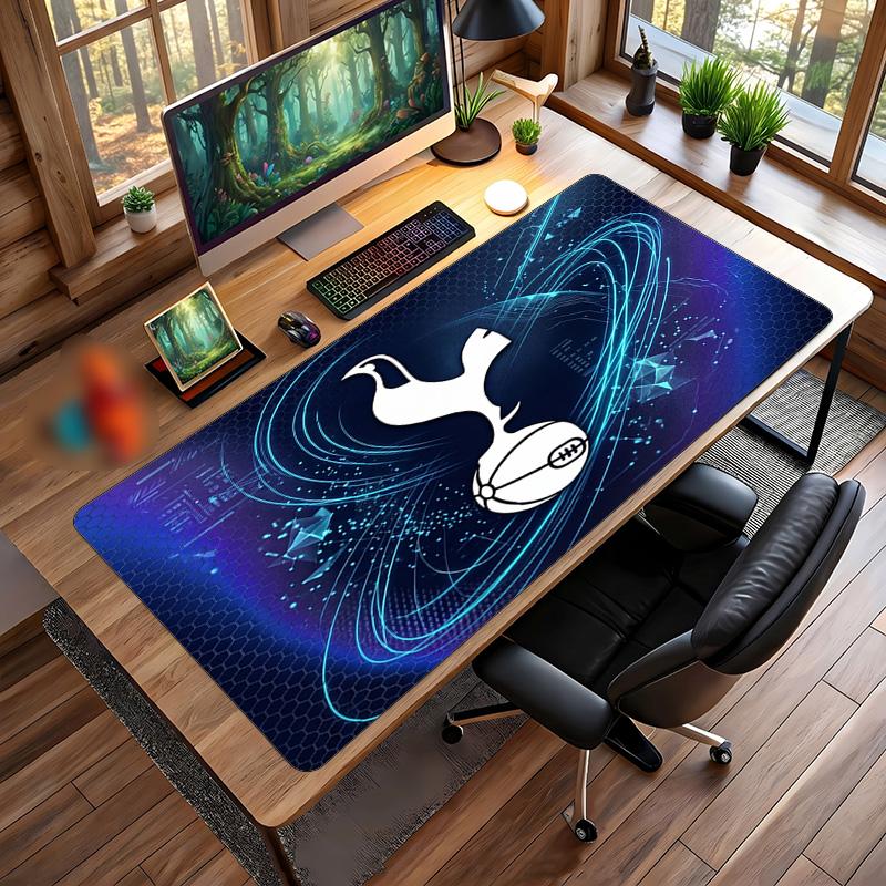 Tappetino per Mouse Grande Stampato Tottenham Hotspur, Tappetino Morbido in Gomma Antiscivolo per Scrivania da Gioco per Ufficio Laptop Computer Decorazione