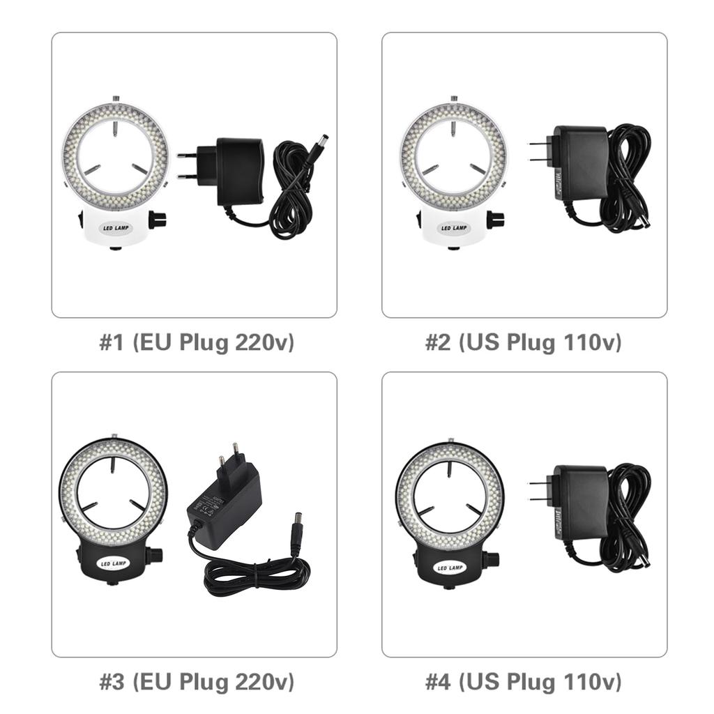 144 LED Beads Light Source Brightness Adjustable Ring Lamp Microscope LED Light LED Ring Lamp Camera LED Light Microscope Camera
