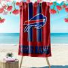Name Custom Buffalo Bills Logo Print Beach Towel, Large Soft Quick Dry Towel for Beach Camping Swimming