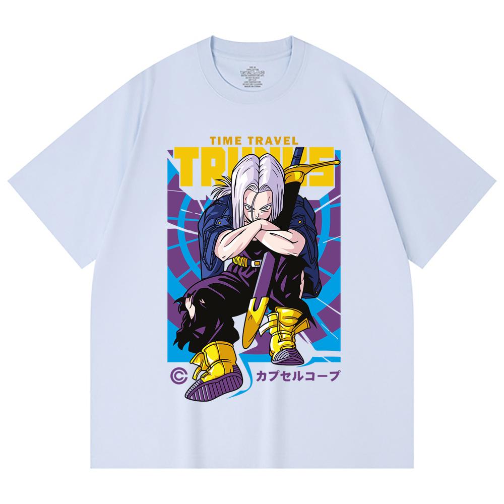 230 Gsm 100% Βαμβάκι Dragon Ball V71 Future Trunks Εκτύπωση Unisex Βαμβακερό T-Shirt