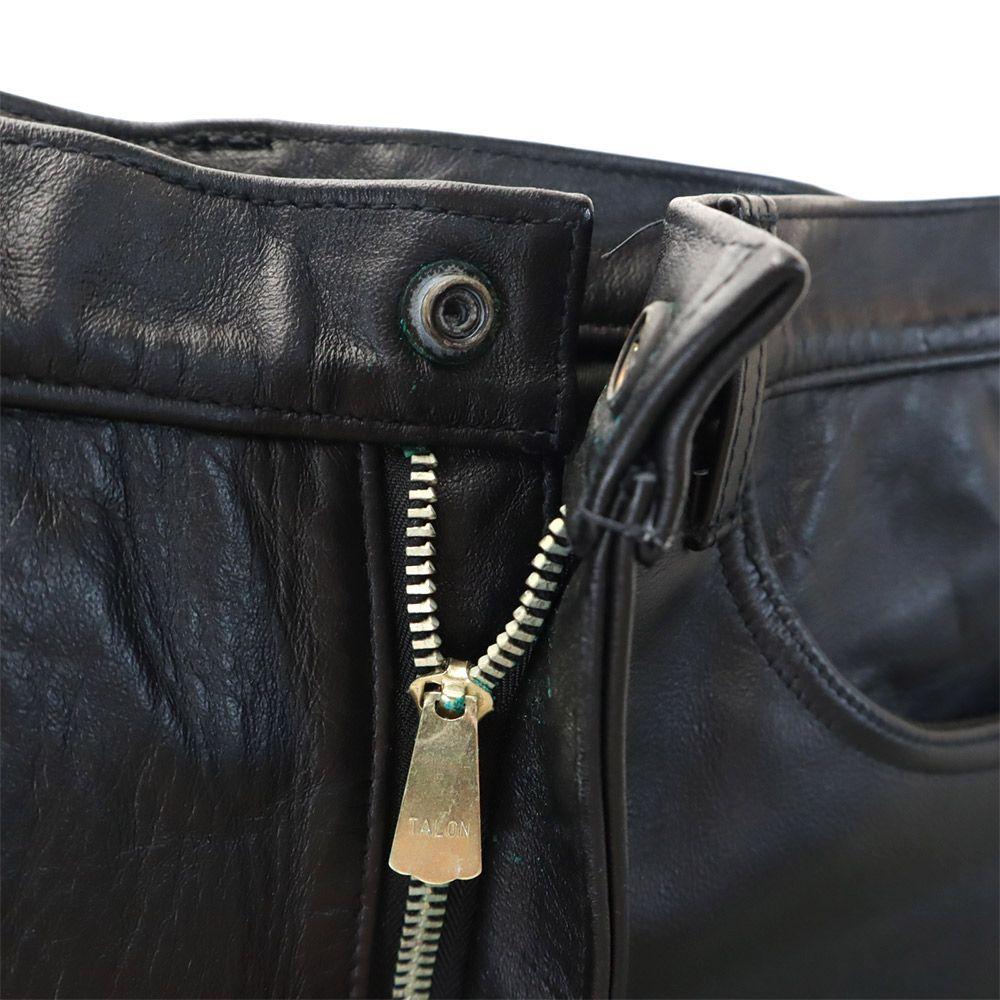 LOST WORLDS Made In USA Leather Pants W30 Black Men's Used