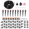 25m Drip Irrigation System Adjustable Nozzle Adjustable Nozzles 25m Watering System Robust PVC Construction Versatile Use Cases