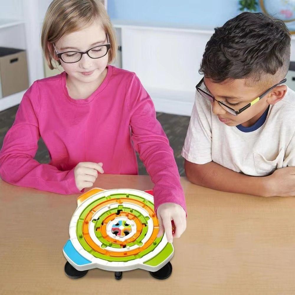 Plastics Round Ball Games Rich Path Puzzle Maze Board Toys  Children's Birthday Gift