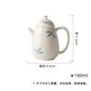 180ml Hand-painted White Porcelain Orchid Teapot Handmade Tea Infuser Pot Tea Brewing Kettle With Strainer Drinkware Gift Craft