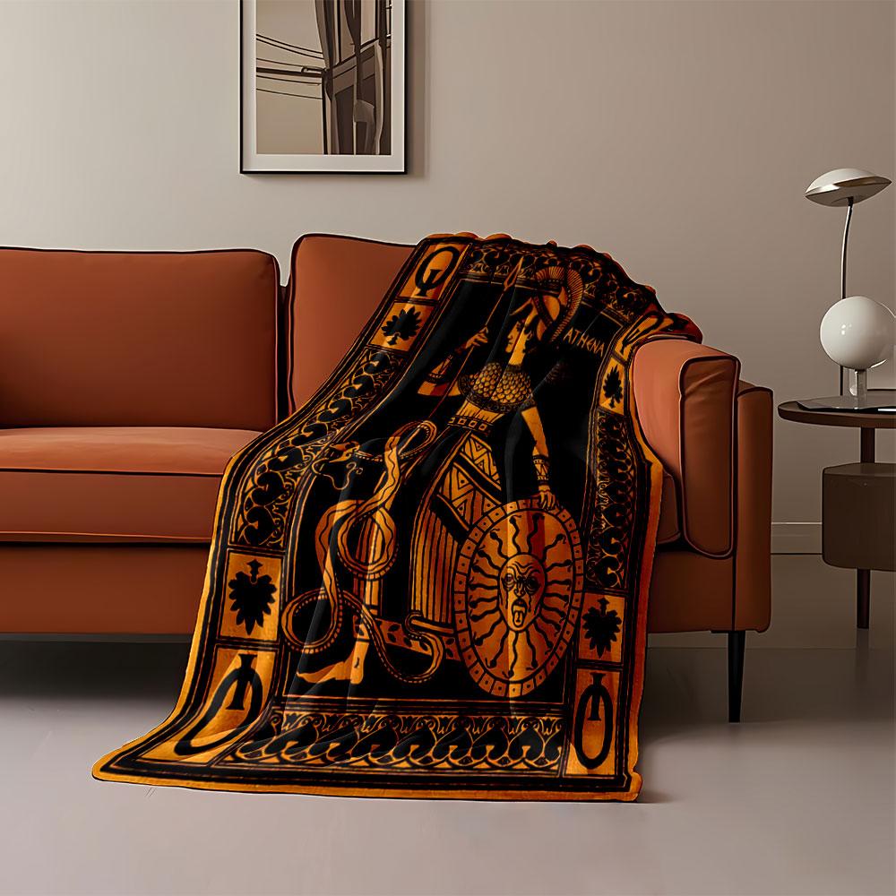 Greek Athena Myth Blanket for all seasons blanket lunch break throw gift