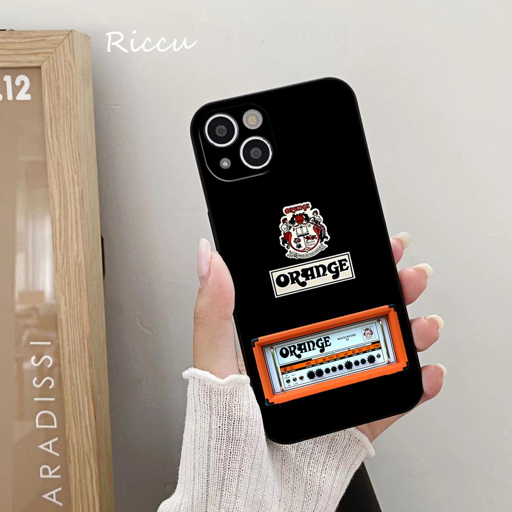 PER IPhone 14 Custodia per telefono Amplificatore per chitarra arancione PER IPhone 14 11 12 Pro 8 7 Plus X Pro MAX 12 13 MINI XR XS 13 14 Cover Silicone