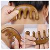 Hair Comb Anti-static Round Edges Thickened Pressing Acupoints Polished 5/8 Teeth Meridian Massage Sandalwood Wood Comb Home Supply