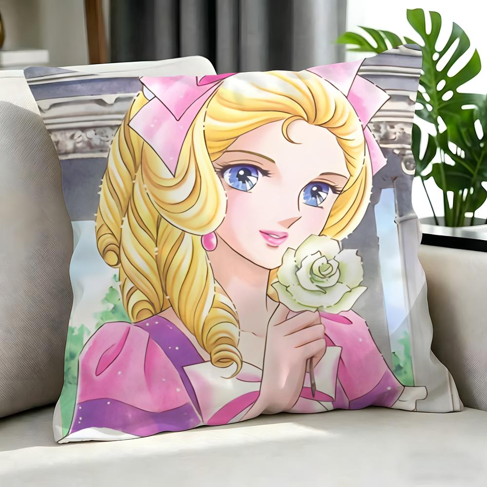 Anime RRose of Versaille Cushion Cover Cushion Cover Set Pcs x x x Pillowcase Decorative Sofa Home Decor