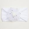 Summer new girls' hair accessories, baby candy color flower seamless wide headscarf, baby nylon headband