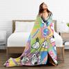 Snoopys Cartoon Dog Flannel Blankets Creative Throw Blankets for Sofa Bedding Lounge 200x150cm Rug Piece,