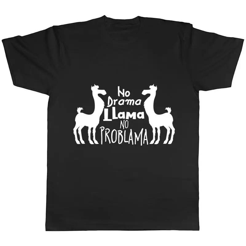 Kein Drama Lama Herren Damen Unisex T-Shirt