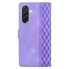 For Samsung Galaxy A16 5G/4G Leather Case Imprinted Checkered Pattern Wallet Stand Flip Phone Cover