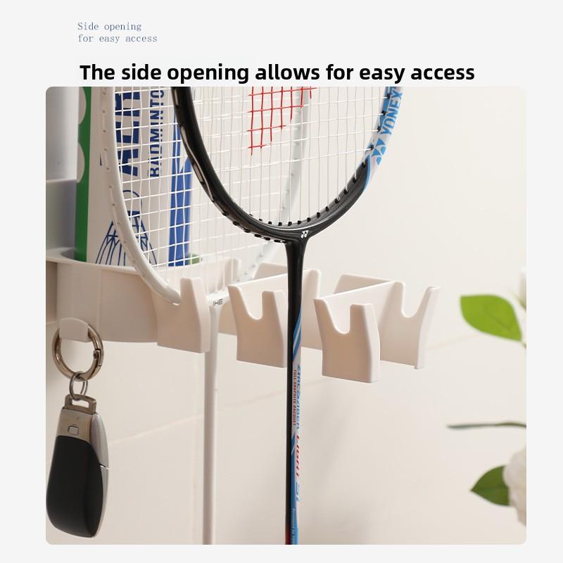 Racket Storage Rack Hanger Easy To Take Away No Punching Door Hanger Tennis Racket Table Tennis Racket Hanger