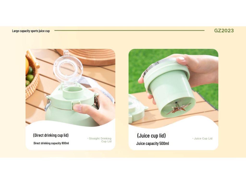 OSTMARS Portable Wireless Multifunctional Juicer with Ice Crusher