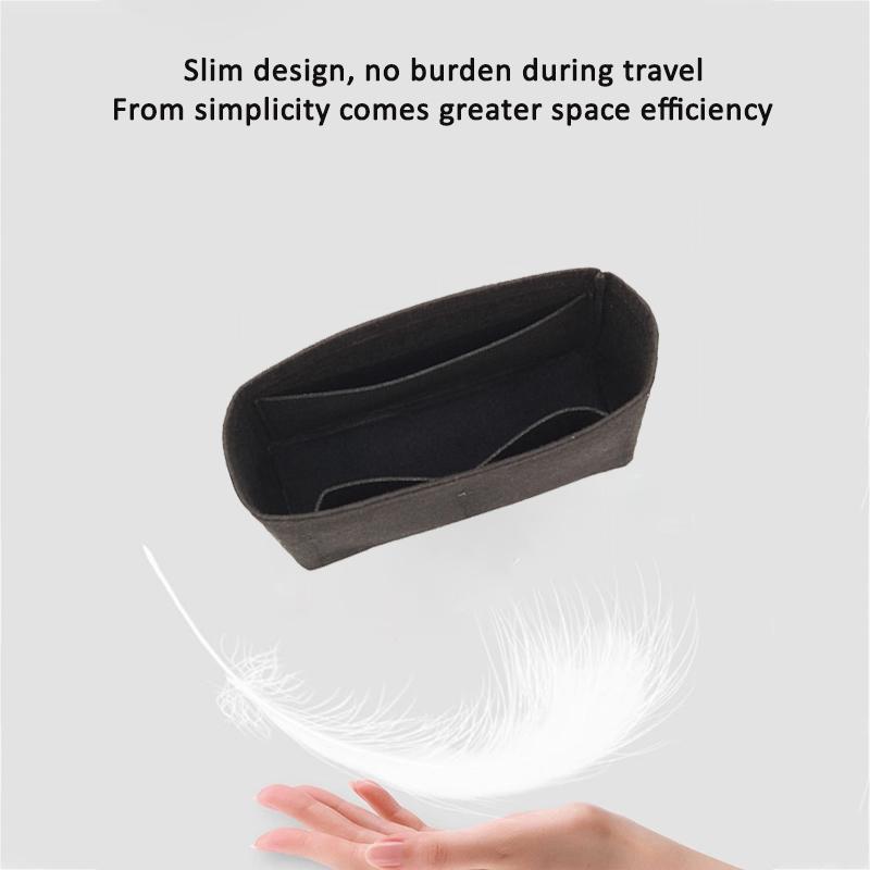 EverToner Premium Filz-Einlage für Y-S-L LE37 Eimer-Tasche Reise-tauglicher Make-up-Organizer mit Mehrfach-Taschen-Aufbewahrung