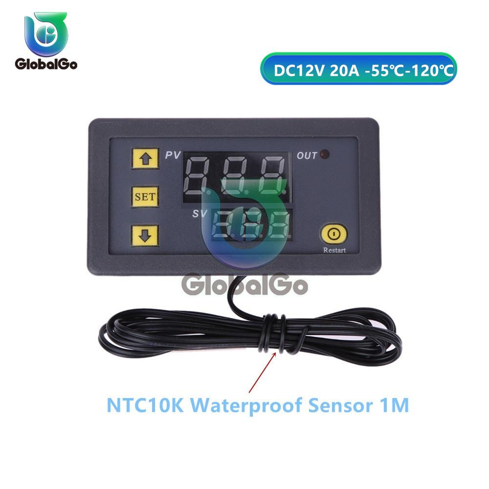 

K-type Thermocouple Thermometer Thermostat -60℃-500℃ Digital Temperature Controller Heating Cooling Switch NTC Sensor W3230