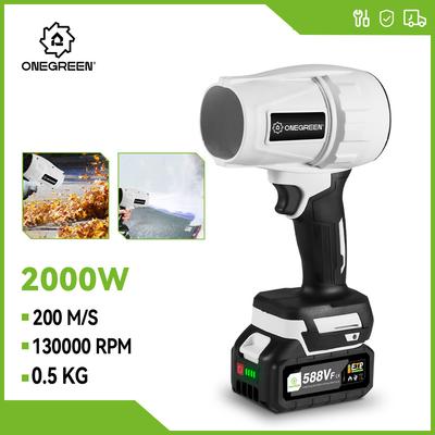 2000W Electric Turbo Blower Jet Fan 200M/S Handheld Air Blower Violent Blowing Tool for Makita 18V Battery