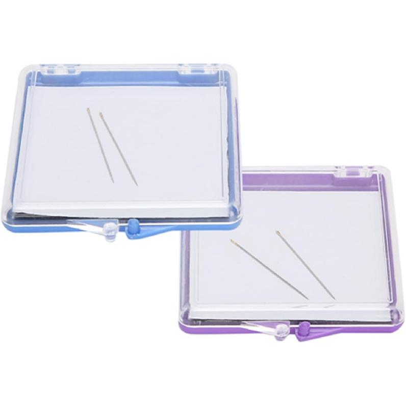 

Magnetic Needle Case, Sewing Needle Case Sewing Pin Holder 2PCs Magnetic Sewing Pincushion Pin Storage Case Magnetic Needle Holder DIY Auxiliary