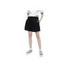 Fila Fusion Baseball Series Solid Color Loose Knit Sports Shorts Women Shorts Deep-Black T11W322805F-BK