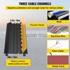 3 Channel Rubber Cable Protector Ramp Heavy Duty Cable Wire Cord Cover Ramp Speed Bump Driveway Hose Cable Ramp Protective Cover