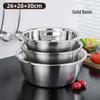 ZISIZ Food-Grade 304 Stainless Steel Multipurpose Bowl