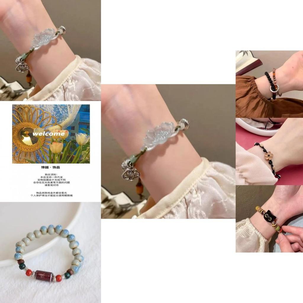 Chic Vintage Inspired Beaded Bracelet Featuring Sophisticated Geometric Shapes For Ladies